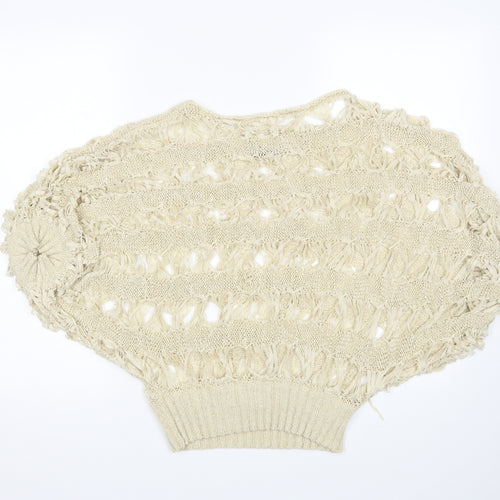 Quiz Womens Beige   Pullover Jumper Size S