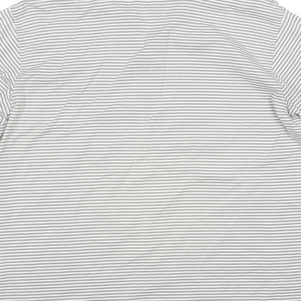 Oscar Jacobson Mens Multicoloured Striped   Polo Size L