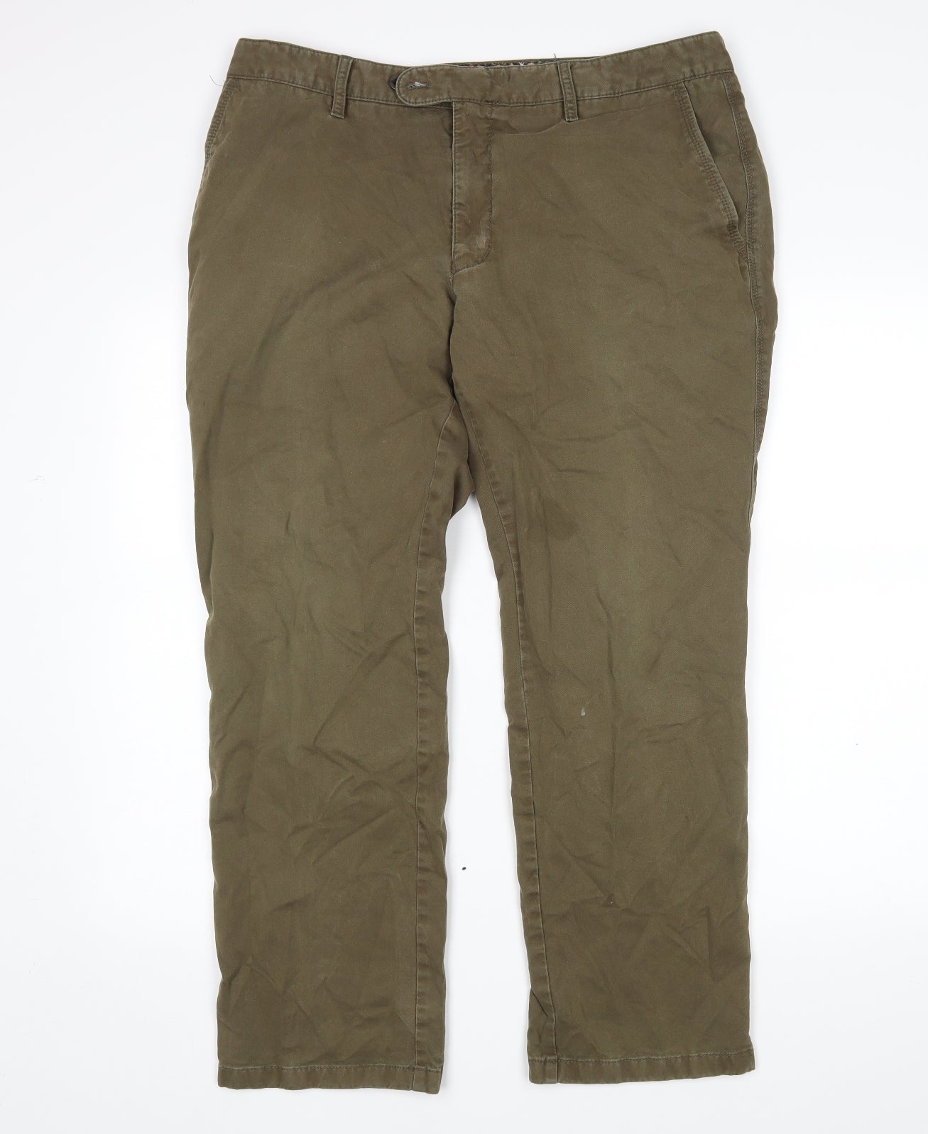 Sunwill Mens Green   Chino Trousers Size 38 L29 in