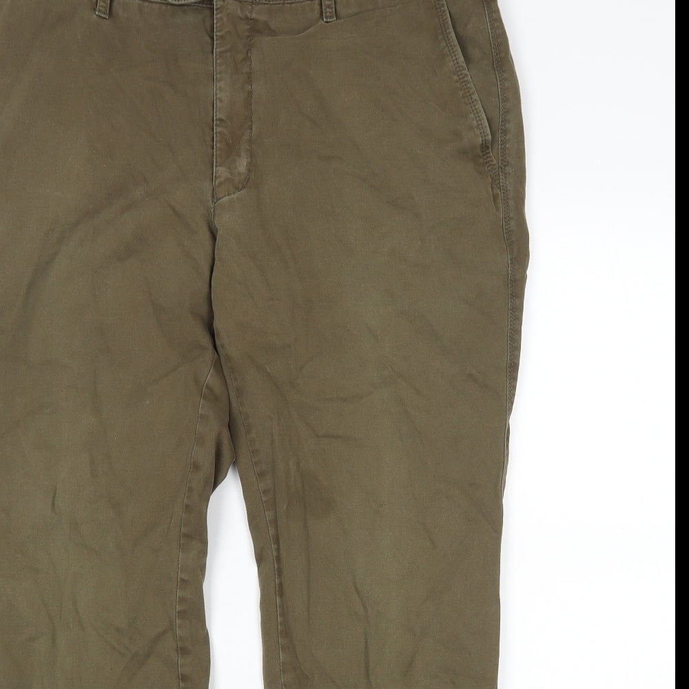 Sunwill Mens Green   Chino Trousers Size 38 L29 in