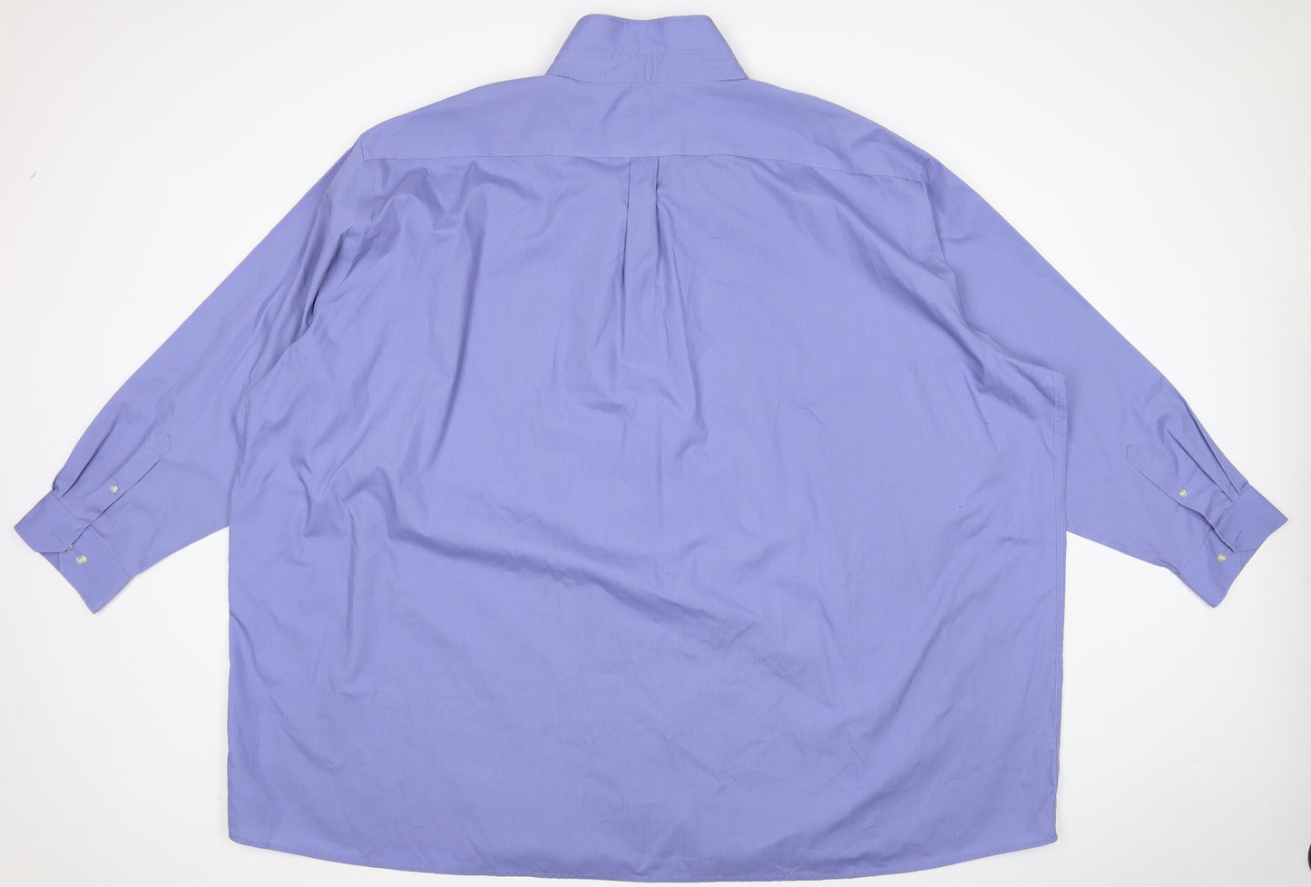 Double 2 Mens Blue    Dress Shirt Size 22