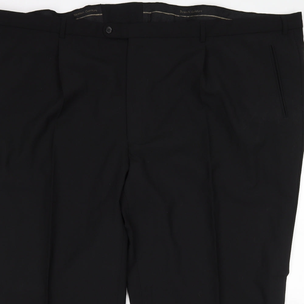 Preworn Mens Black   Trousers  Size 62 in L28 in