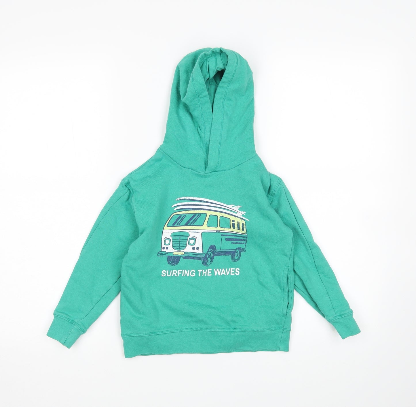 La Radoute Boys Green   Pullover Hoodie Size 6 Years