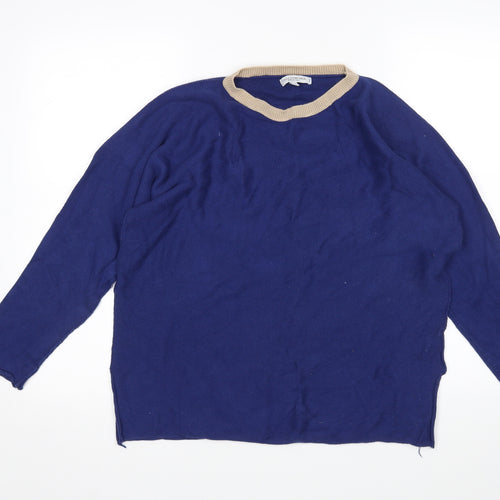 Collezione Gaia Womens Blue   Pullover Jumper Size M