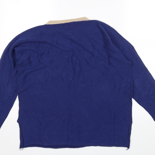 Collezione Gaia Womens Blue   Pullover Jumper Size M