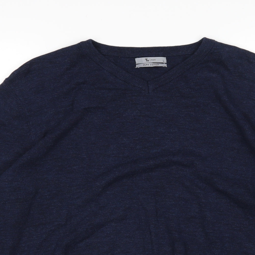 TU Mens Blue   Pullover Jumper Size L
