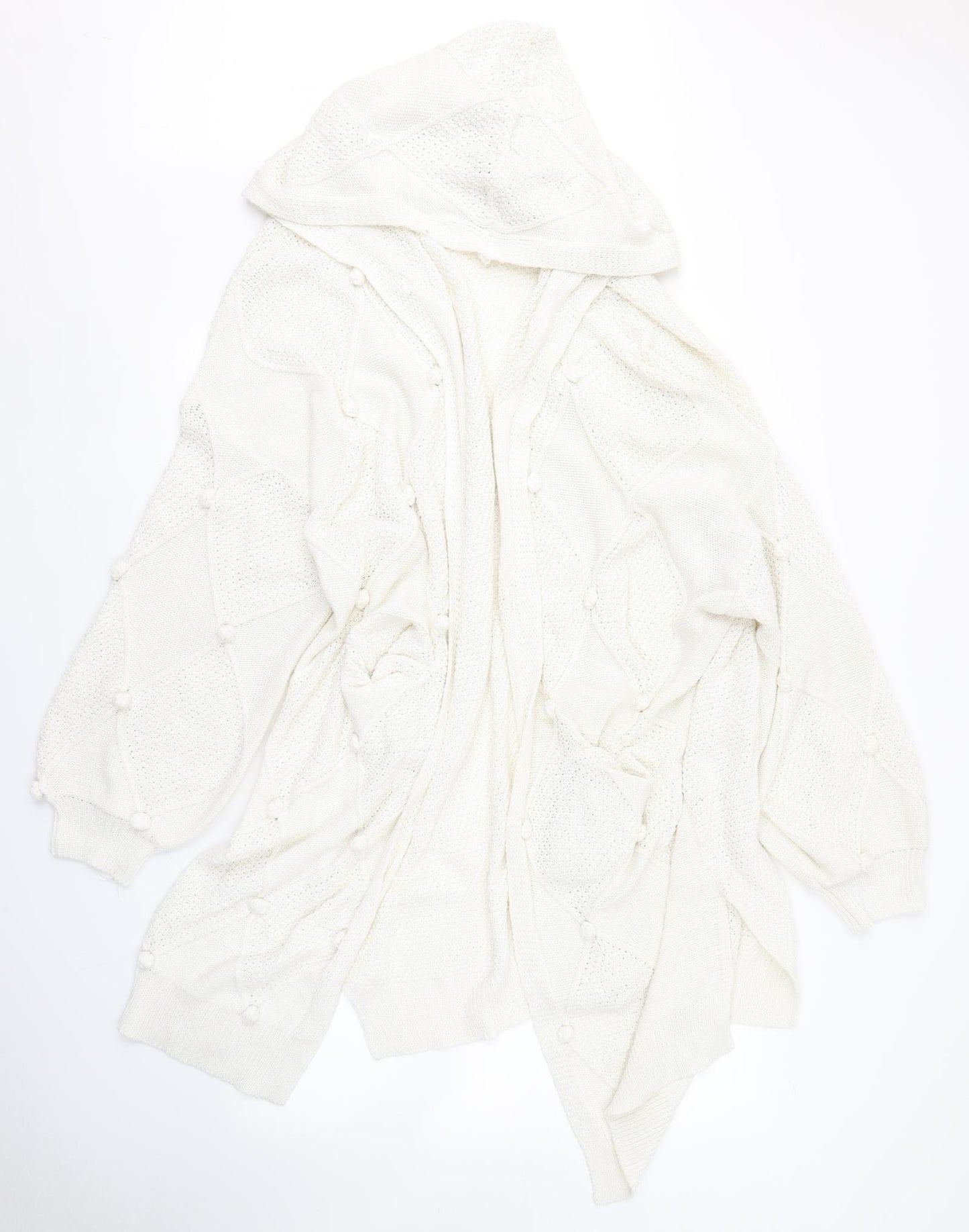 In the Style Womens White   Cardigan Jumper Size 24