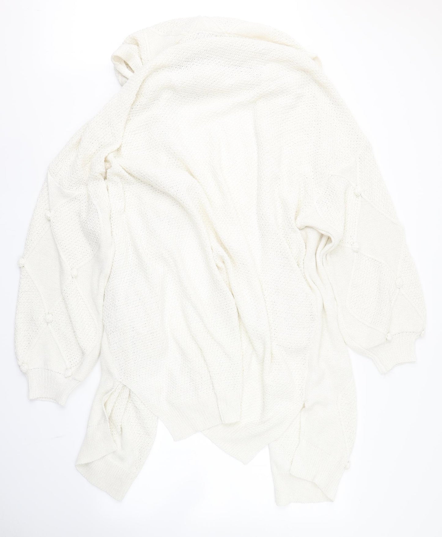 In the Style Womens White   Cardigan Jumper Size 24