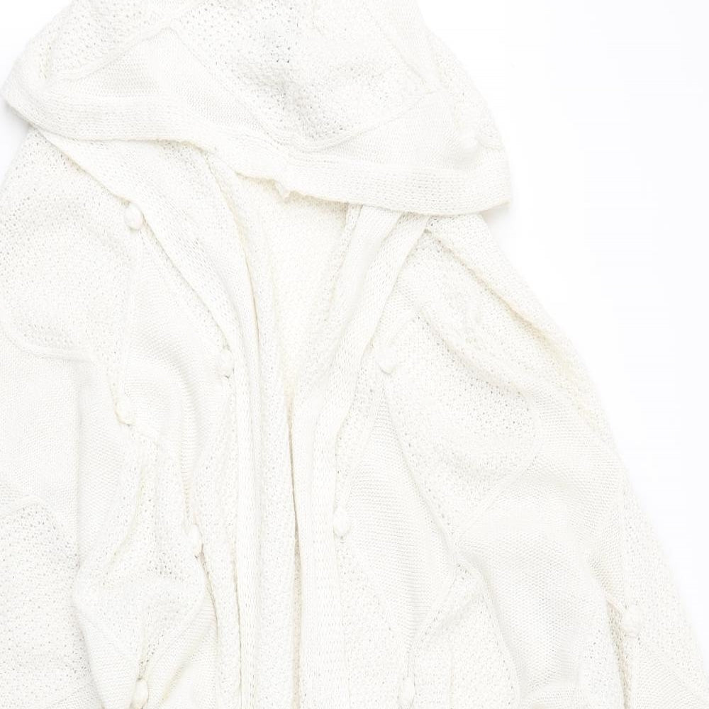 In the Style Womens White   Cardigan Jumper Size 24