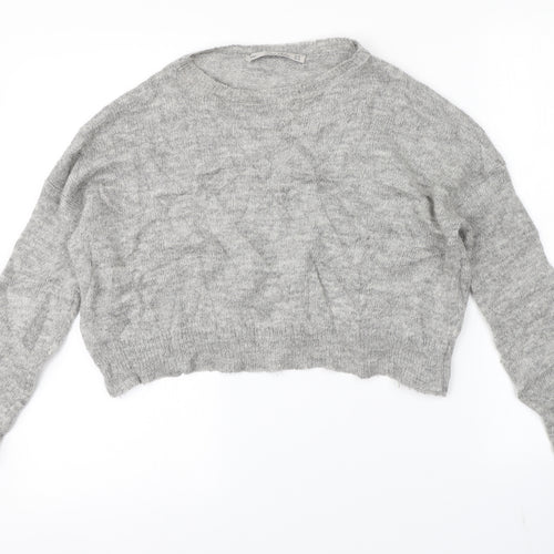LARA KNIT Womens Grey   Pullover Jumper Size M