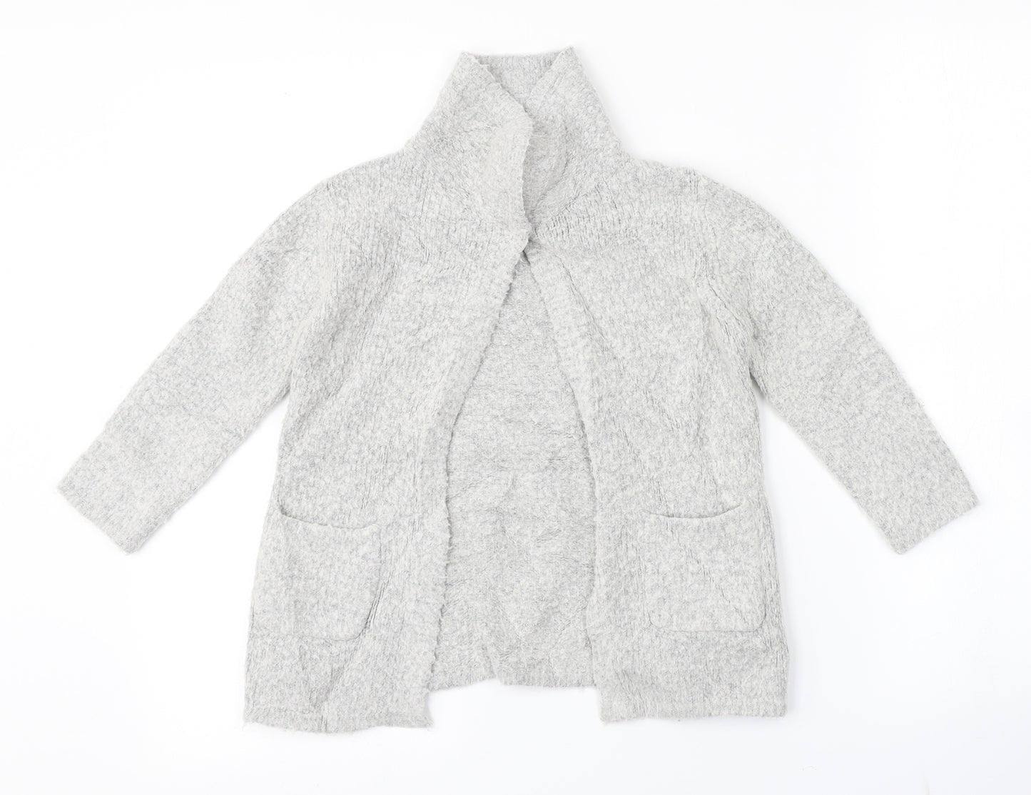 Primark Girls Grey Batik  Cardigan Jumper Size 3-4 Years