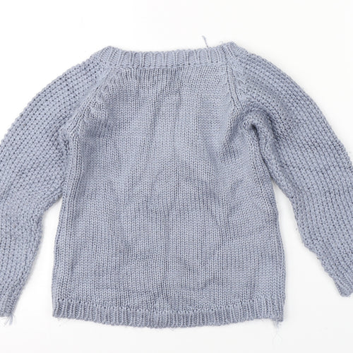 Preworn Girls Blue   Pullover Jumper