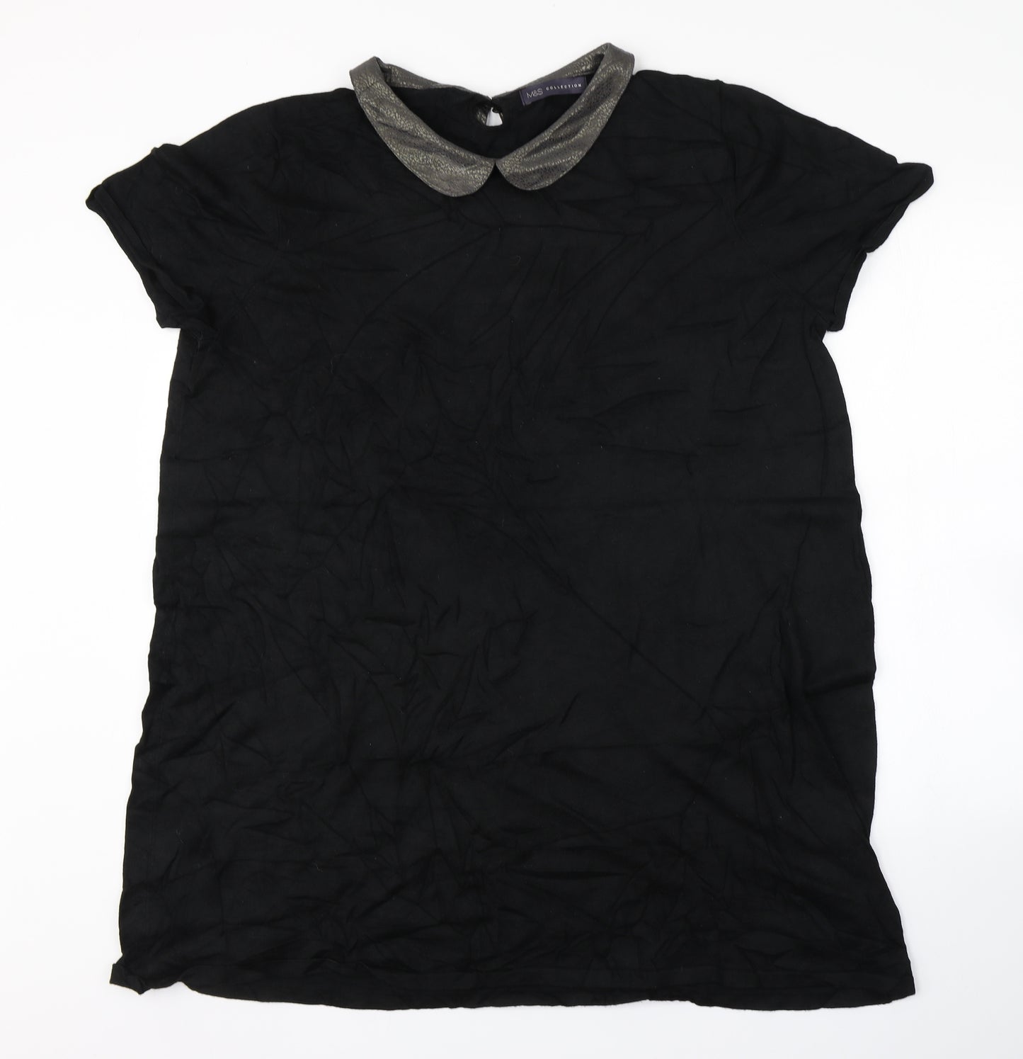 M&S Womens Black   Jumper Dress  Size 22