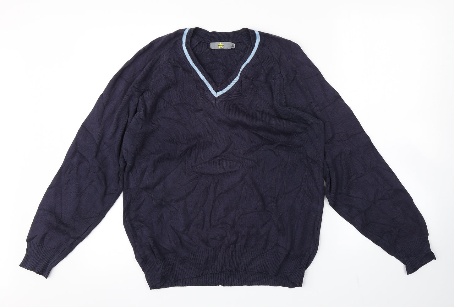 MAGICFIT Mens Blue   Pullover Jumper