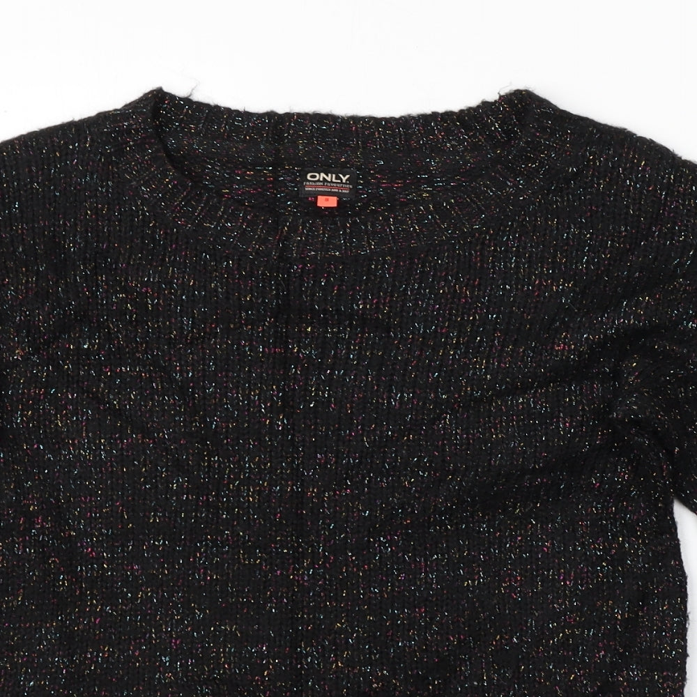 Only Womens Black   Pullover Jumper Size S
