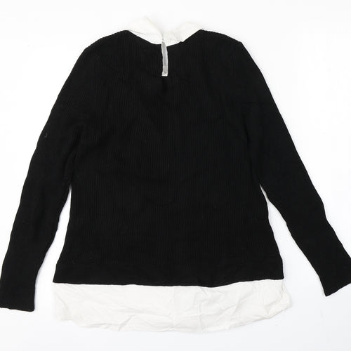 Peacocks Womens Black   Pullover Jumper Size 14