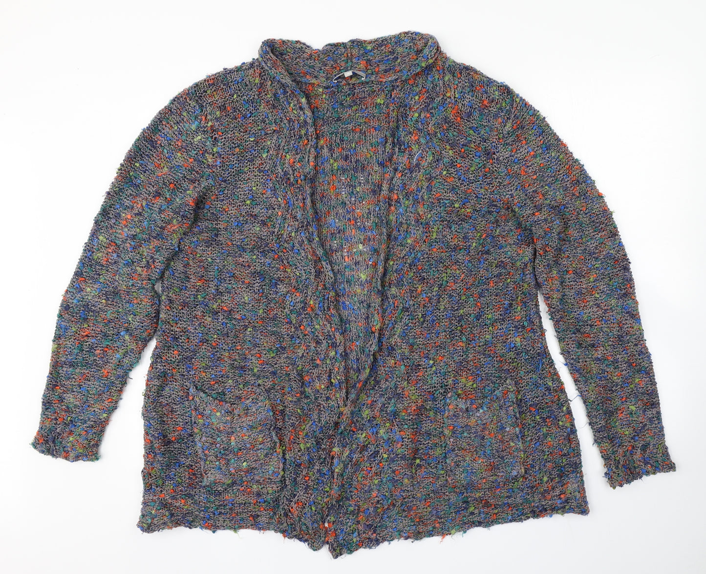 Per Una Womens Grey   Cardigan Jumper Size 18