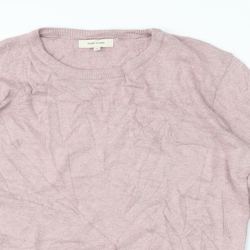 River Island Mens Pink   Pullover Jumper Size M