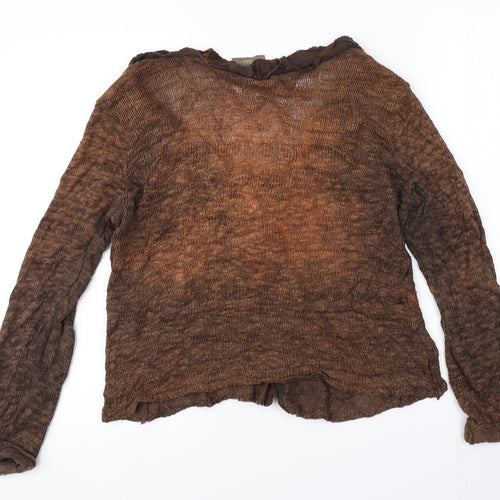 Preworn Womens Brown   Cardigan Jumper Size 2
