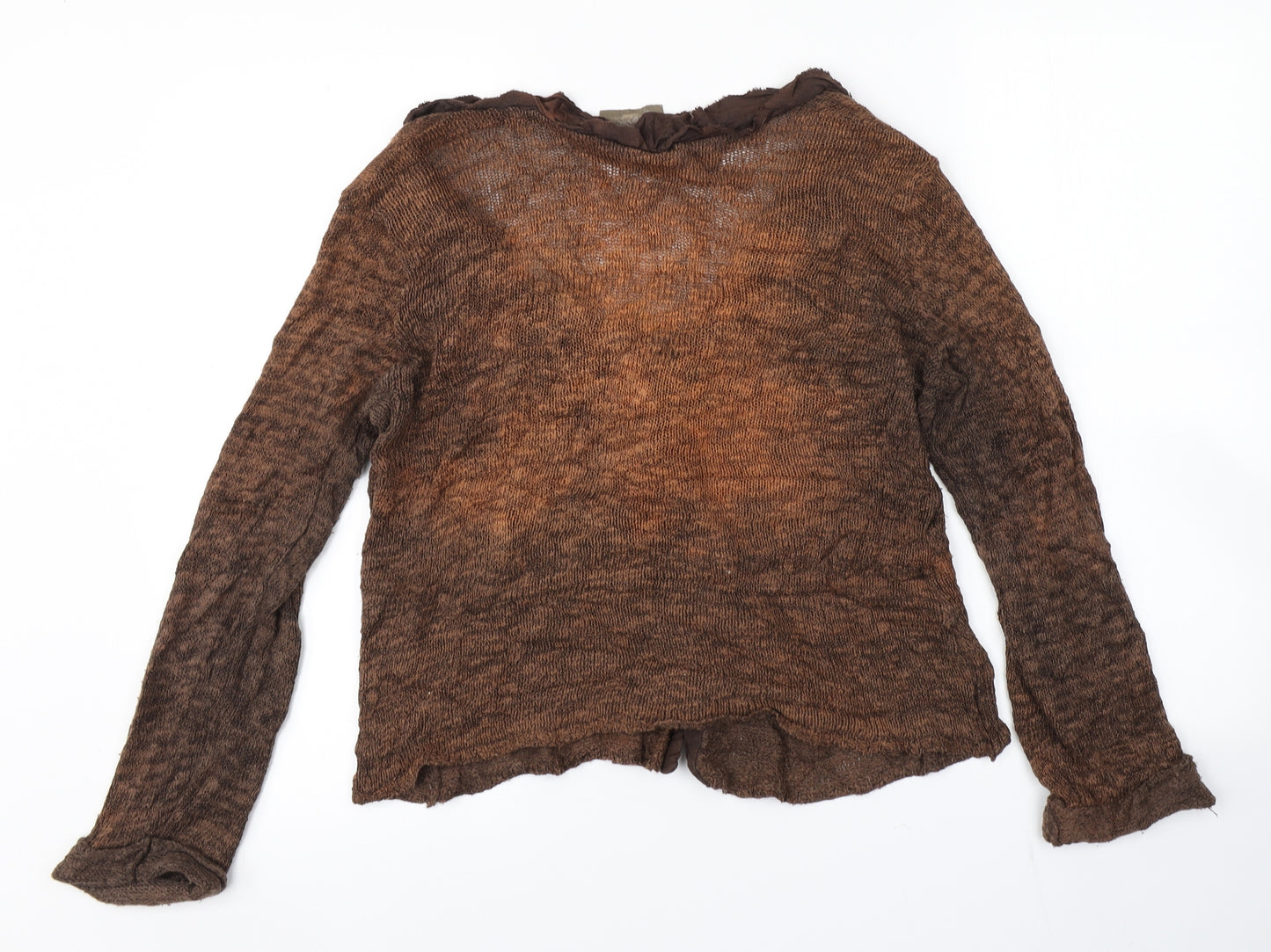 Preworn Womens Brown   Cardigan Jumper Size 2