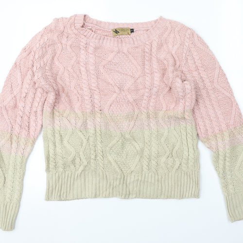 KATSUMI Womens Multicoloured Argyle/Diamond  Pullover Jumper Size L