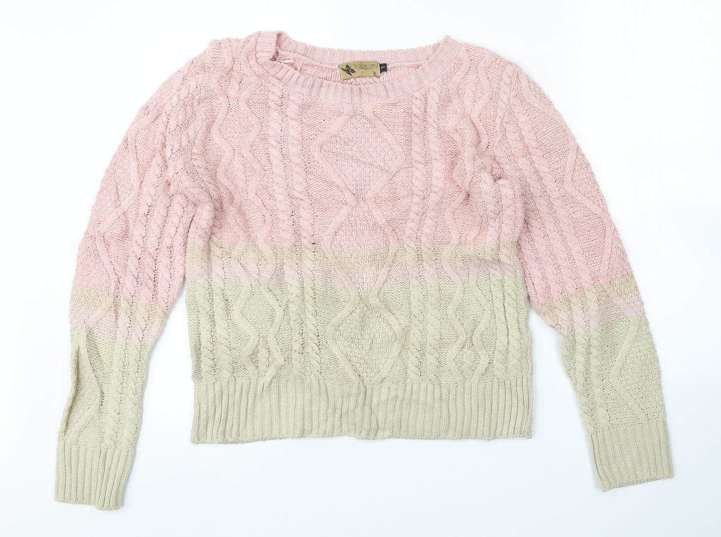 KATSUMI Womens Multicoloured Argyle/Diamond  Pullover Jumper Size L
