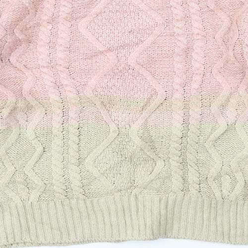 KATSUMI Womens Multicoloured Argyle/Diamond  Pullover Jumper Size L