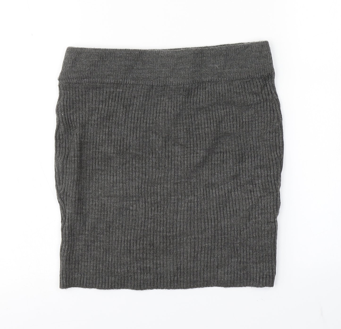 Clockhouse Womens Grey   Straight & Pencil Skirt Size M