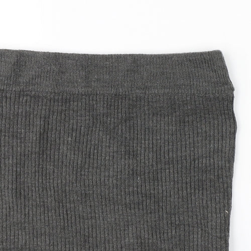 Clockhouse Womens Grey   Straight & Pencil Skirt Size M