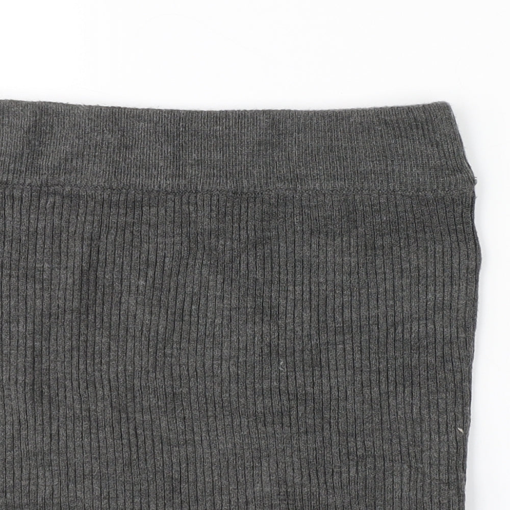 Clockhouse Womens Grey   Straight & Pencil Skirt Size M