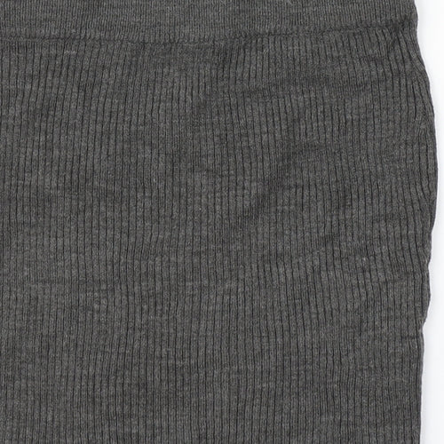 Clockhouse Womens Grey   Straight & Pencil Skirt Size M