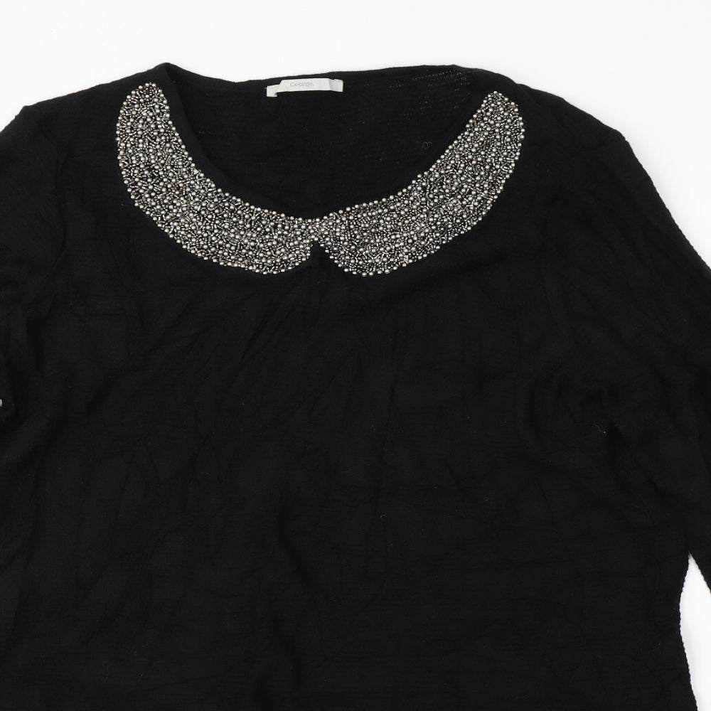 George Womens Black   Jumper Dress  Size 16