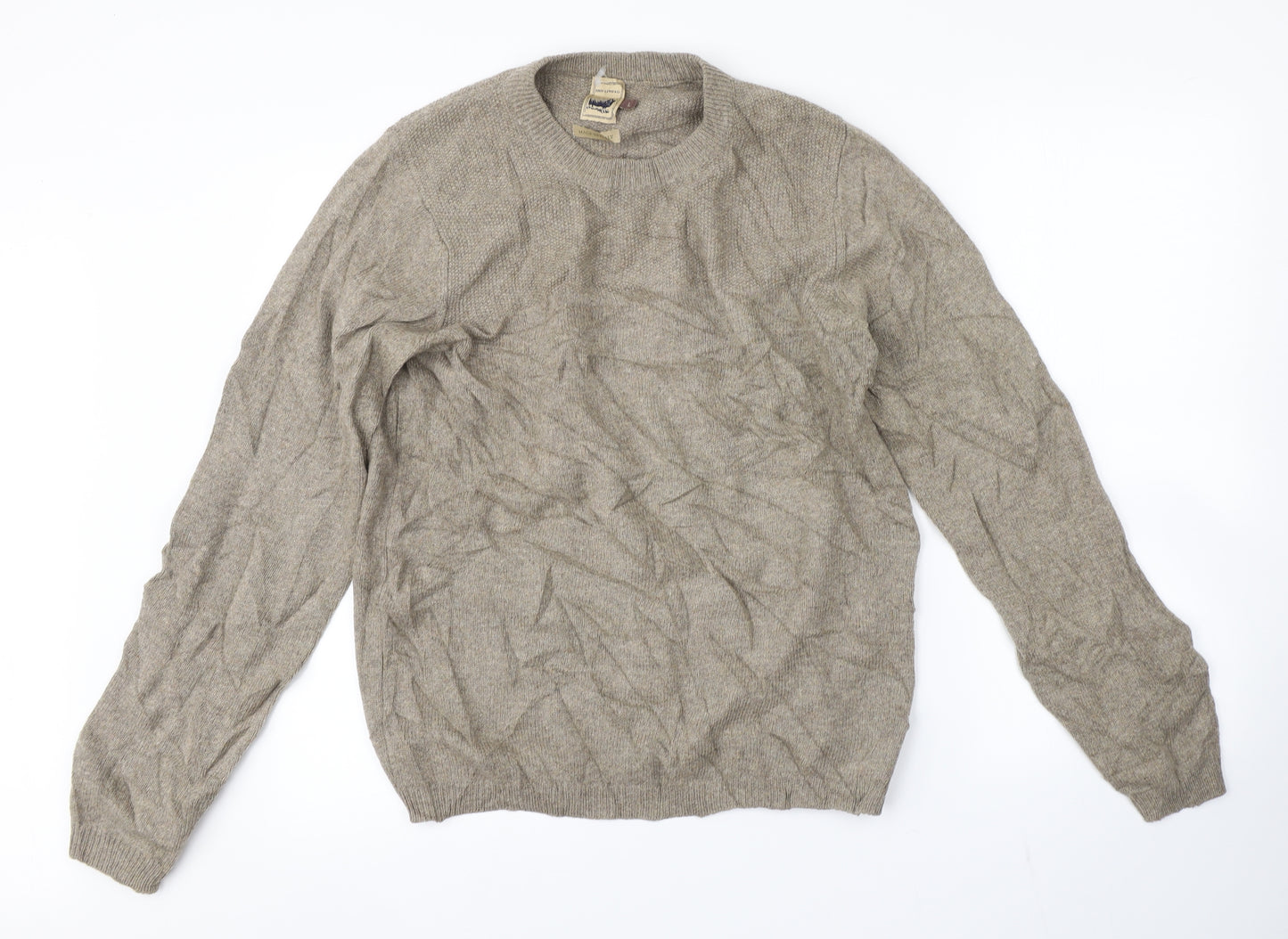 John Lewis Mens Beige   Pullover Jumper Size L