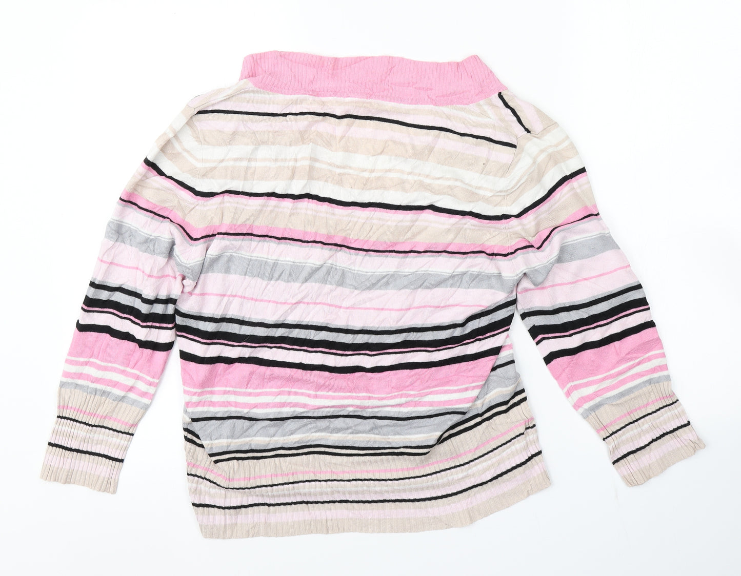 New Look Womens Multicoloured Striped  Pullover Jumper Size 14