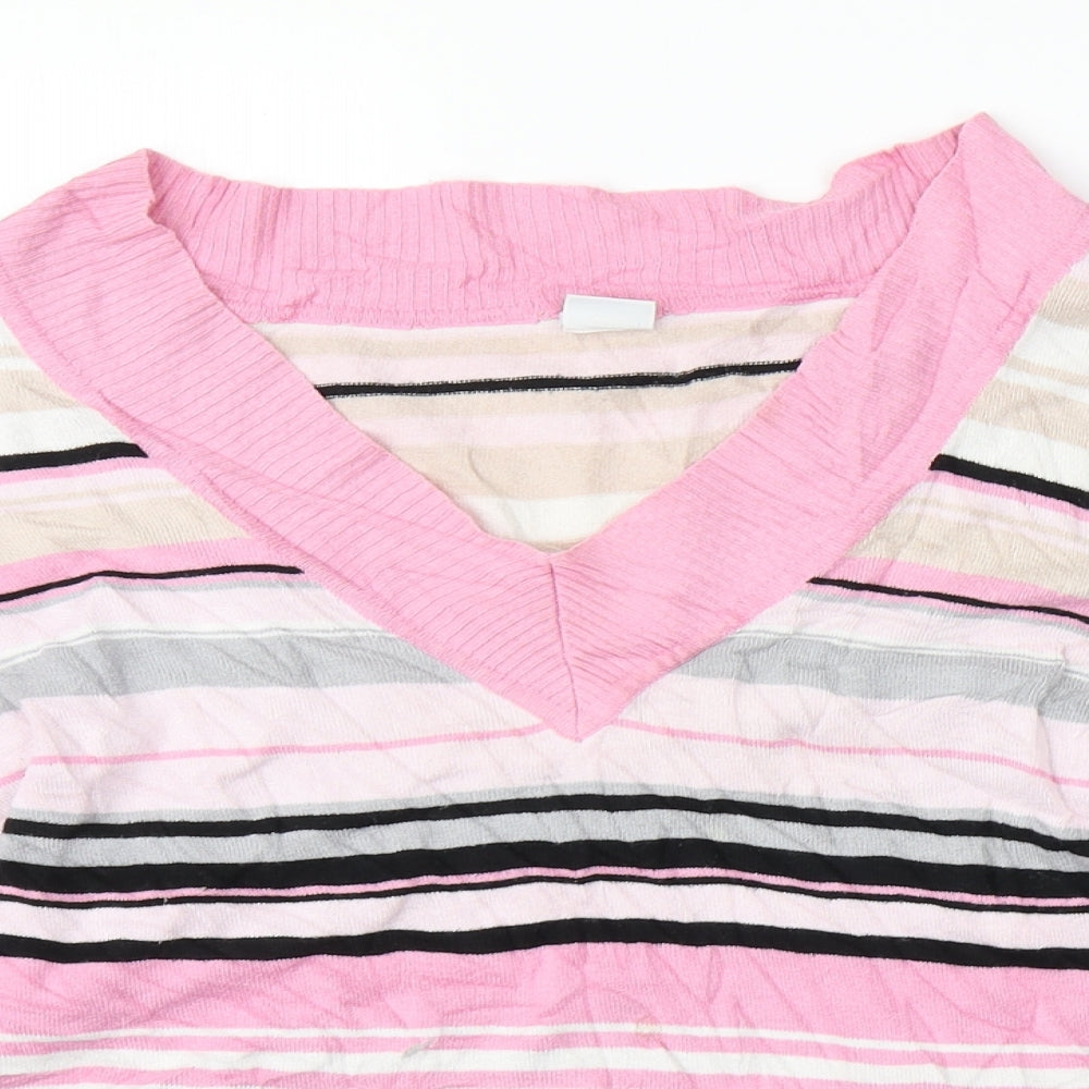 New Look Womens Multicoloured Striped  Pullover Jumper Size 14