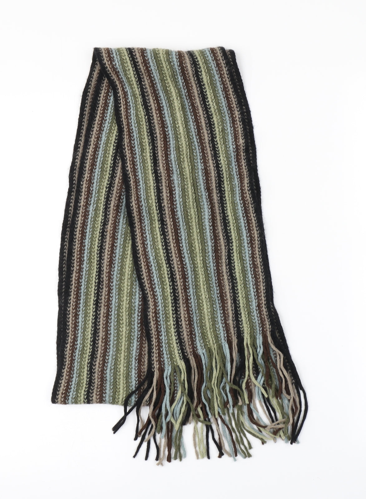 Preworn Unisex Multicoloured Striped  Scarf  One Size