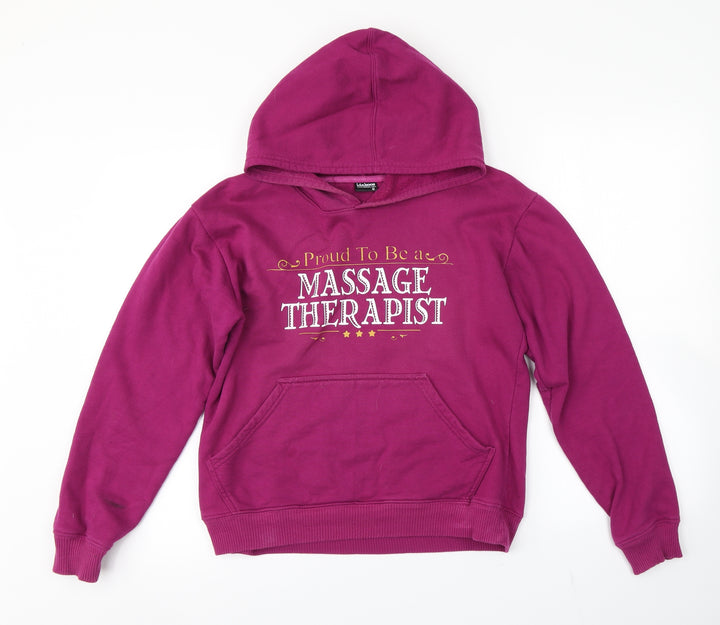 Preworn Womens Purple Pullover Hoodie Size M