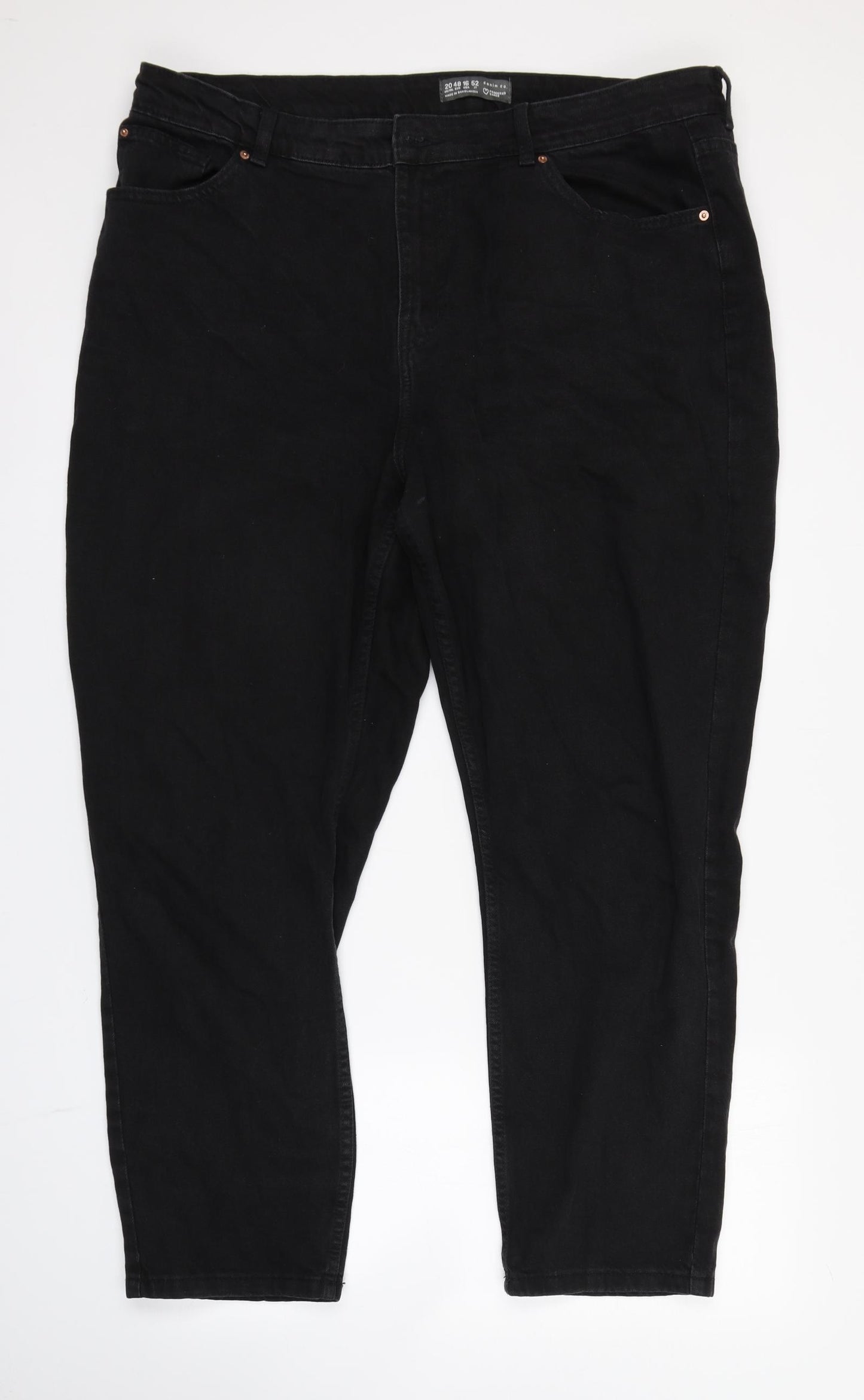 Primark Womens Black   Straight Jeans Size 20 L20 in