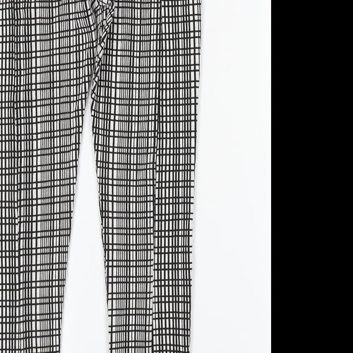 Jane Norman Womens Multicoloured Check  Trousers  Size 10 L25 in