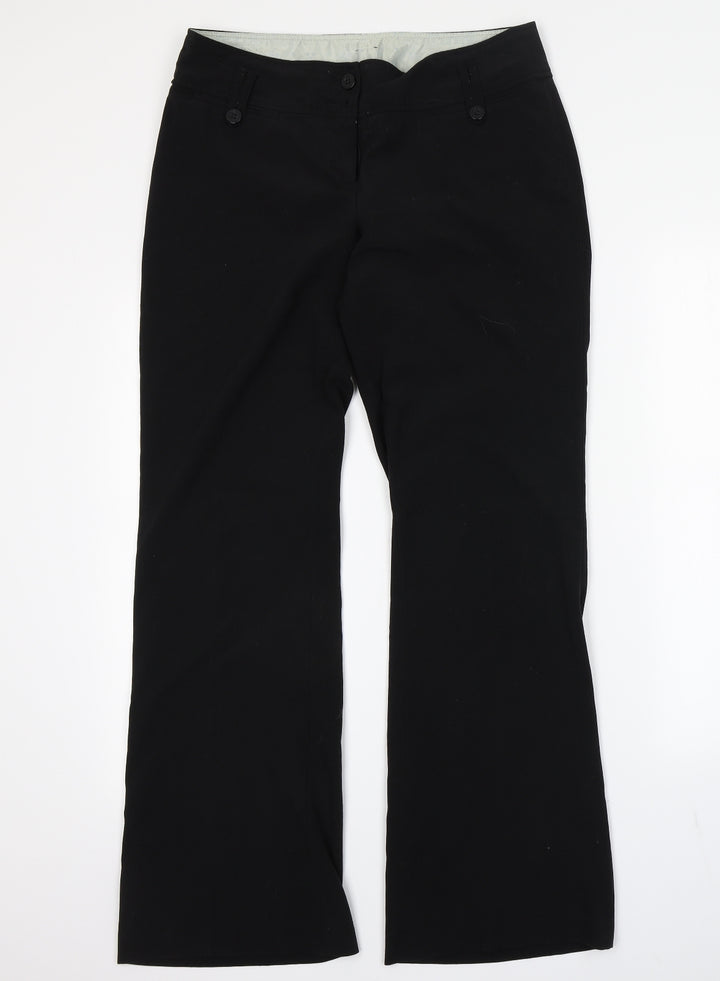 New Look Womens Black   Trousers  Size 12 L31 in