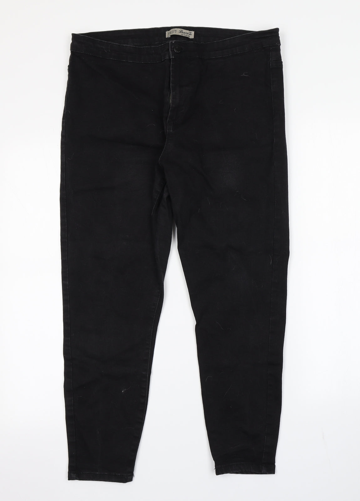 Primark Womens Black   Skinny Jeans Size 18 L24 in