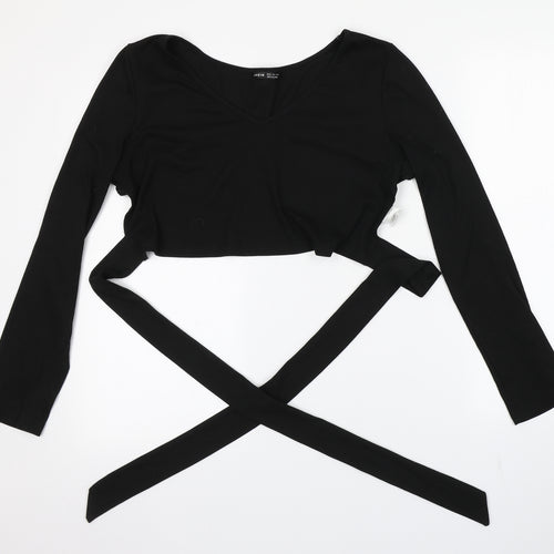 SheIn Womens Black   Cropped T-Shirt Size 16