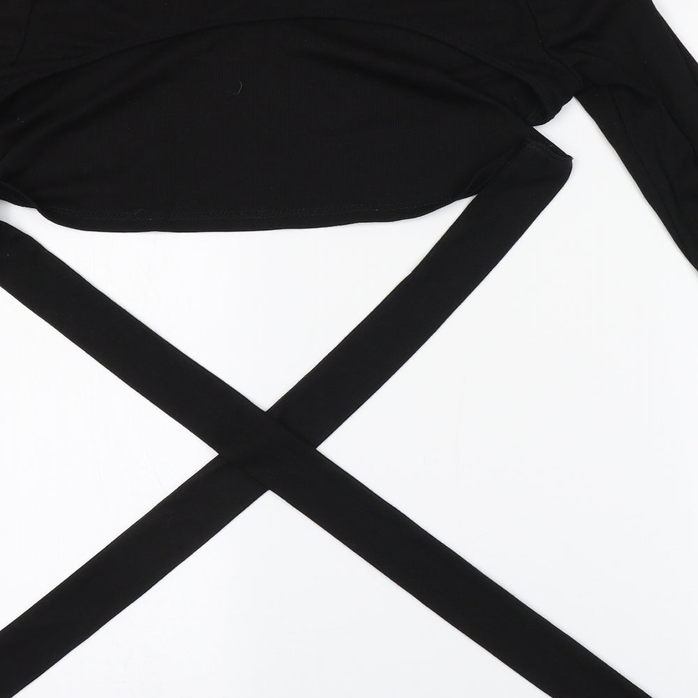 SheIn Womens Black   Cropped T-Shirt Size 16