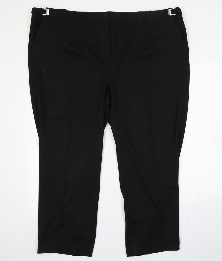 Daxon Womens Black Trousers Size 28 L26 in