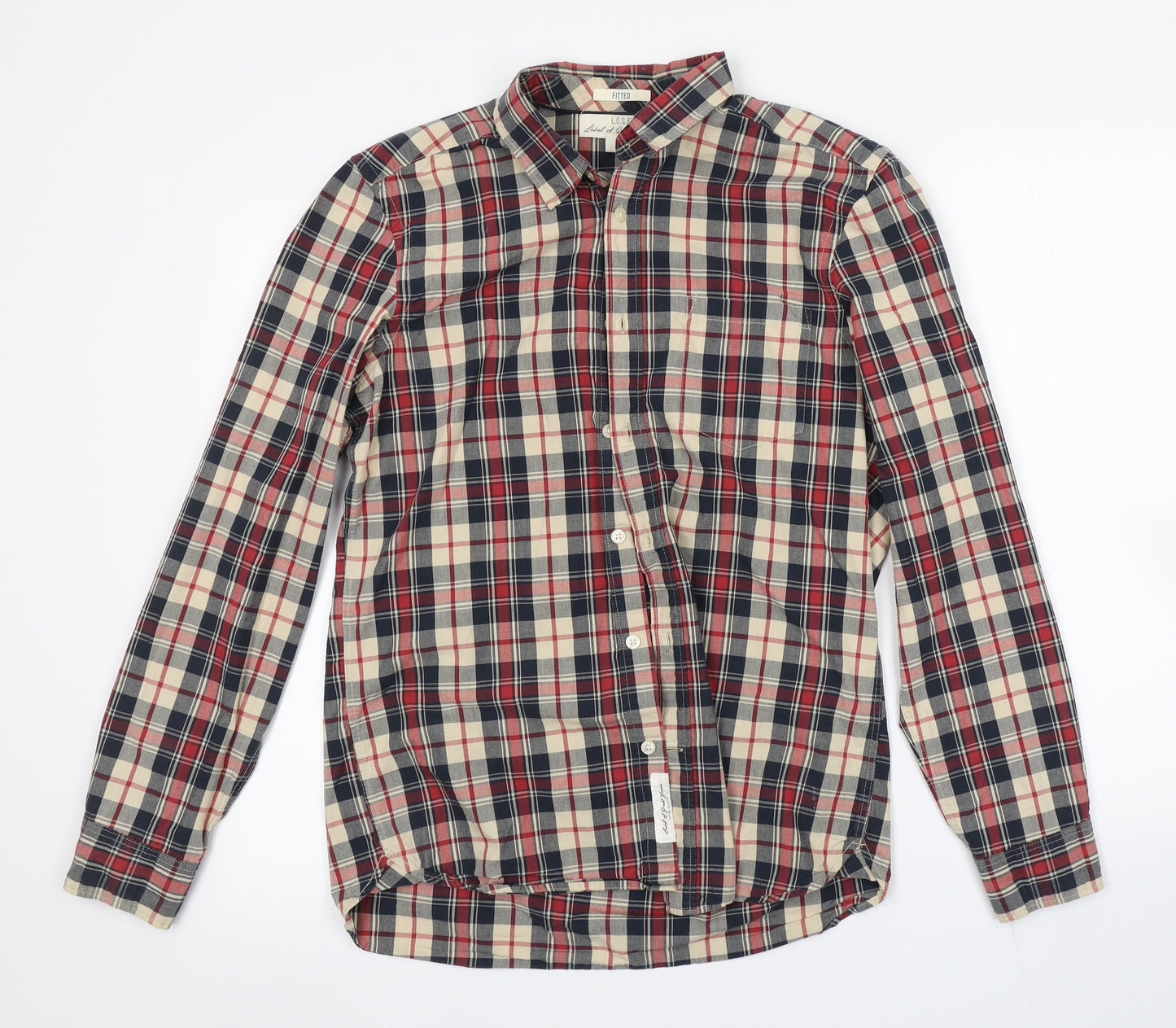 H&M Mens Multicoloured Check   Button-Up Size S