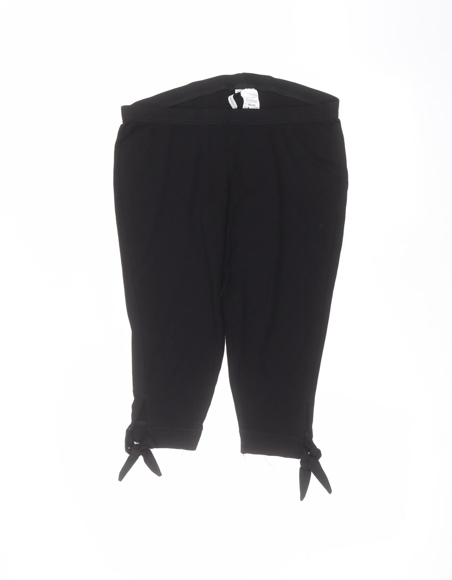 NEXT Womens Black   Cropped Leggings Size 14 L20 in