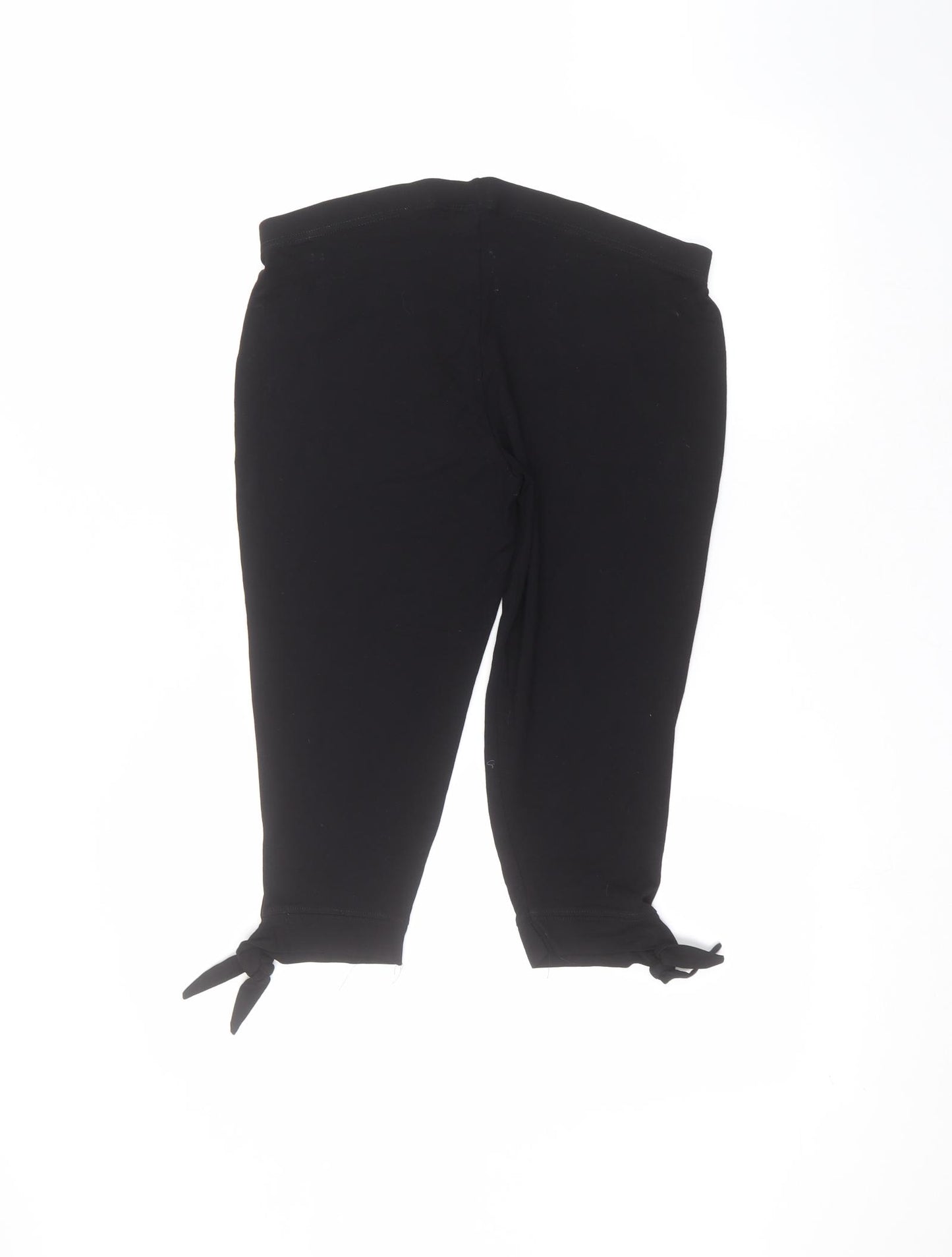 NEXT Womens Black   Cropped Leggings Size 14 L20 in