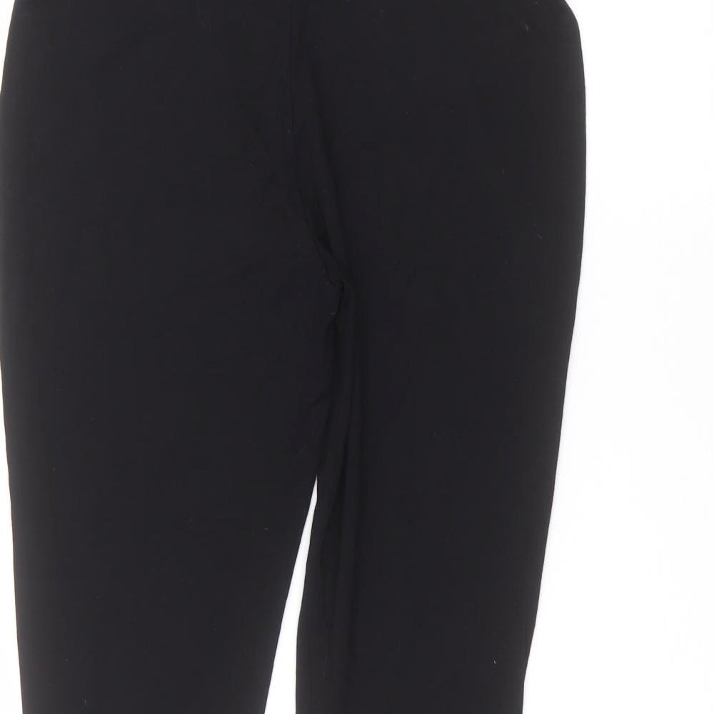 NEXT Womens Black   Cropped Leggings Size 14 L20 in