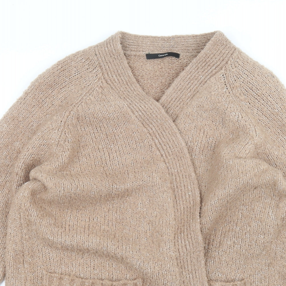 George Womens Brown   Cardigan Jumper Size L