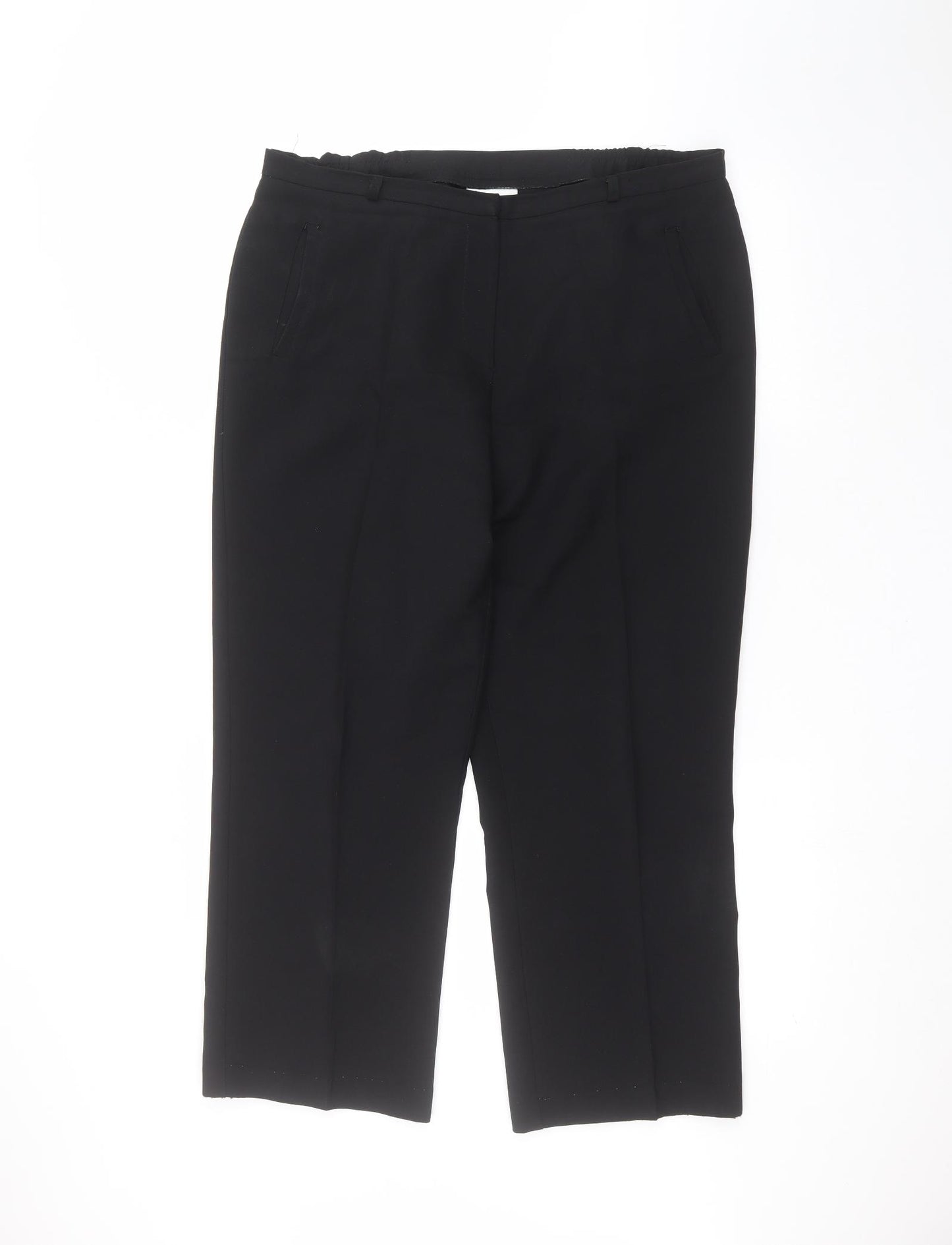 BHS Womens Black   Trousers  Size 14 L24 in